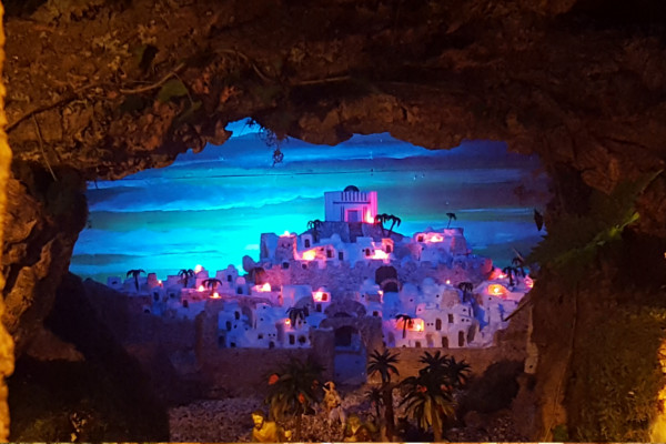 Ciudad en vista nocturna